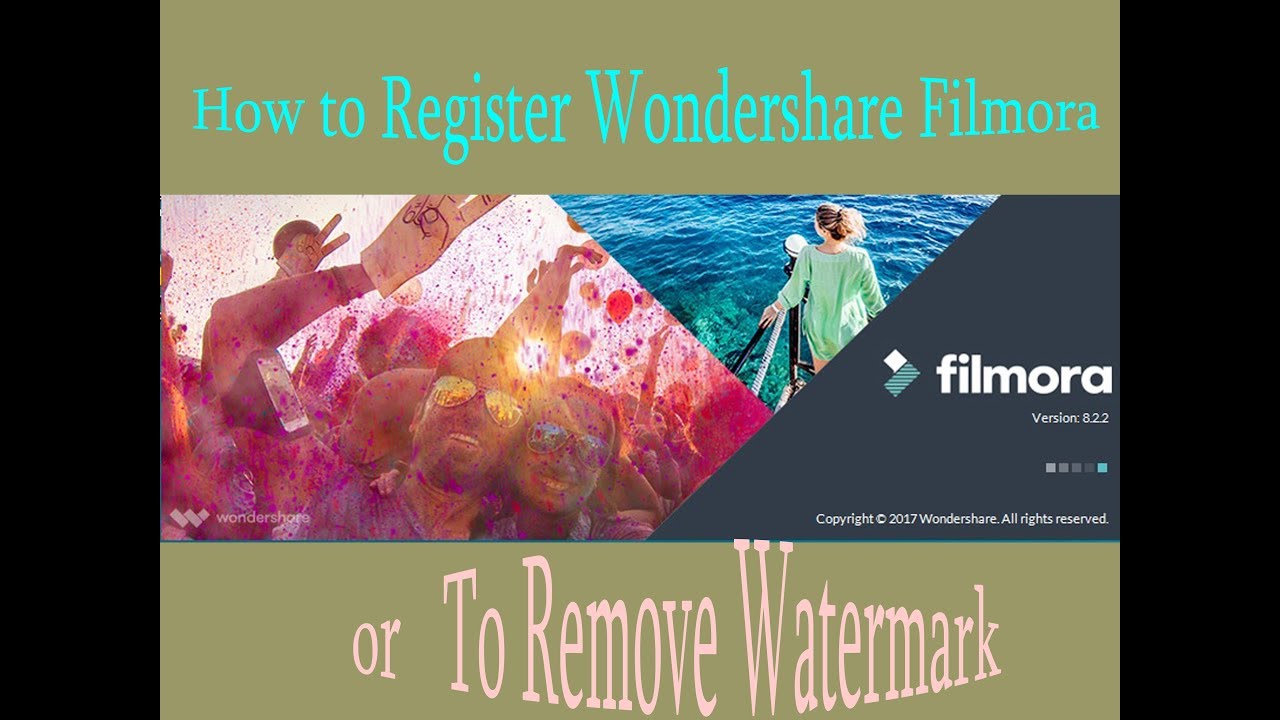 How to register Wondershare Filmora | Remove watermark logo from ...