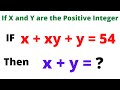 Si xxyy54 alors xy   joli problme dalgbre  question mathmatique de lolympiade