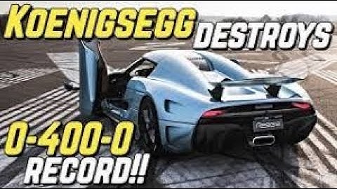 Top Speed Koenigsegg Regera 400 KM/H!!!- Need For Speed Payback