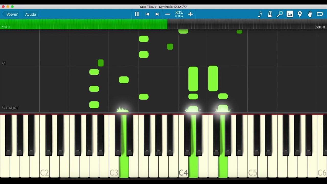 Scar Tissue - Camila Cabello - Piano Tutorial - Synthesia 80% Speed