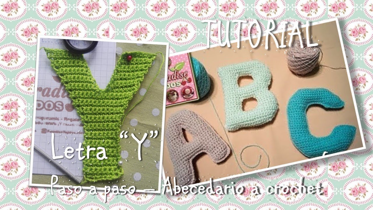Tutorial Crochet ganchillo letra Y - paso a paso abecedario