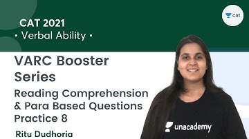Reading Comprehension & Para Based Questions Practice 8 l VARC Booster Series l CAT 2021 l Ritu Maam