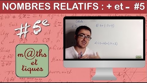 Effectuer des additions et soustractions de nombres relatifs (5) - Cinquième