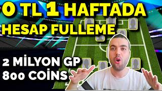 0 TL İLE 1 HAFTADA HESAP FULLEME ⚽️ 7 GÜNDE 2 MİLYON GP, 800 EFOOTBALL PARASI ( eFootball Mobile )