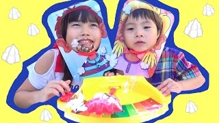 パイフェイス 顔に生クリーム!! ゲーム こうくんねみちゃん