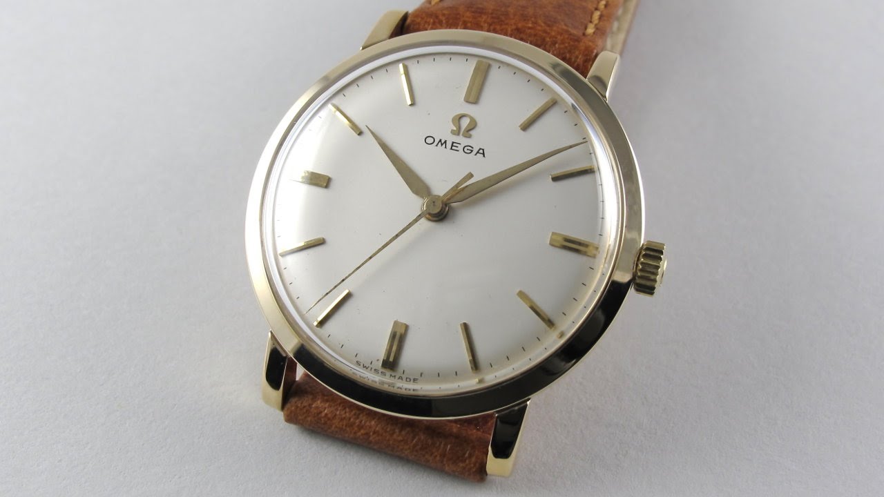 gold omega watch 1960's