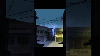 Anime Style Shophouse Rumah Kedai Background Art malaysia photoshop aftereffects