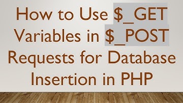 How to Use $_GET Variables in $_POST Requests for Database Insertion in PHP