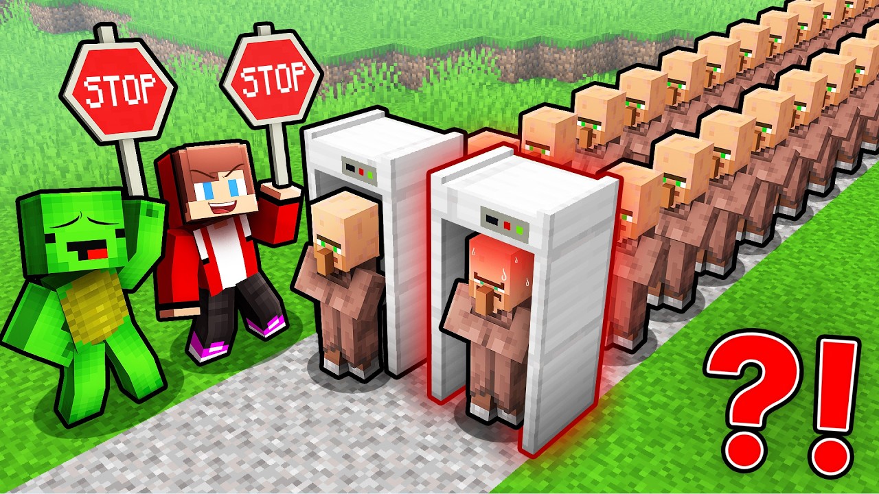 Minecraft - Mikey and JJ Use Scanner to Find Bad Villager - Maizen