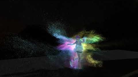 VRChat Velocity Colored Mesh GPU Particle Demo