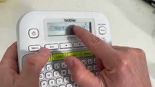 How To Print Vertical Text With A Brother Label Maker