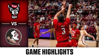 Nc State Vs. Florida State Game Highlights 2025-26 Acc Mens Basketball
