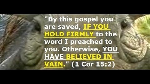 Conditional Security Proven Throughout The New Testament (Part 1)