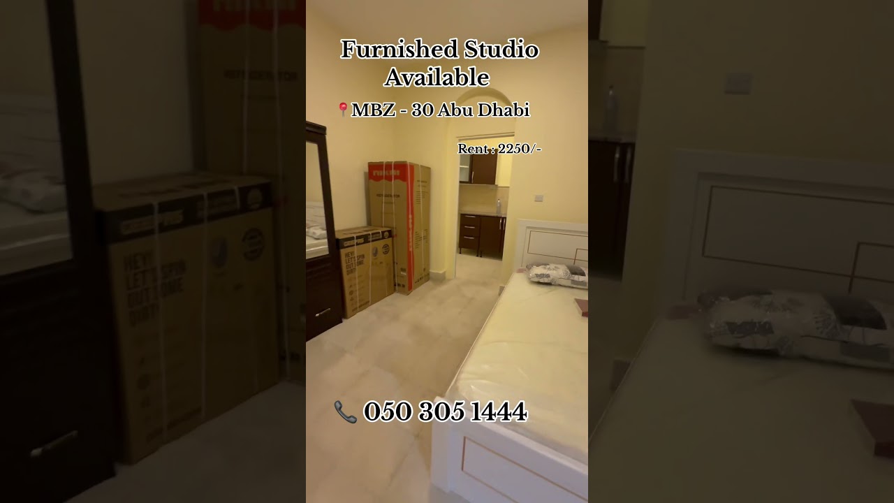 Furnished Studio Rooms available in Abu Dhabi