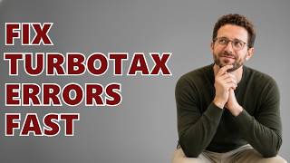 How To Fix Errors On Turbotax