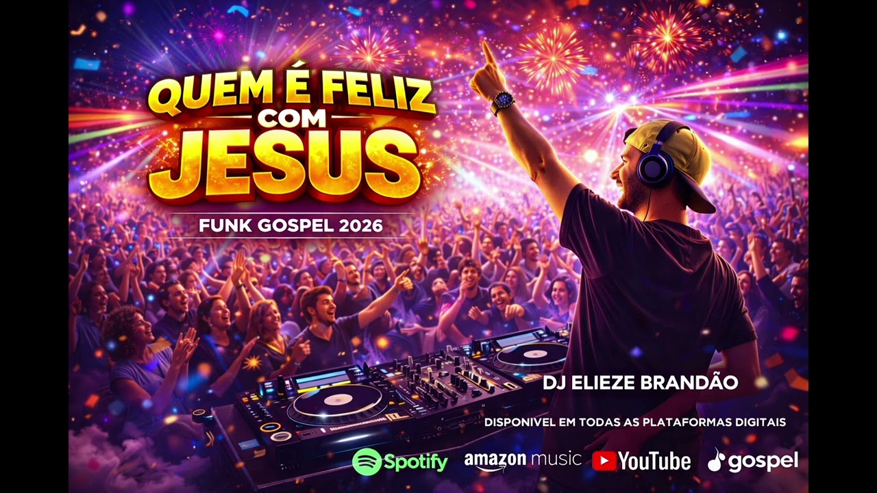 FUNK GOSPEL 2026 ( QUEM É FELIZ COM JESUS  ) DJ ELIEZE 