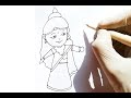 How to draw God drawing holding Indian flag || #shortsvideo #indianflag