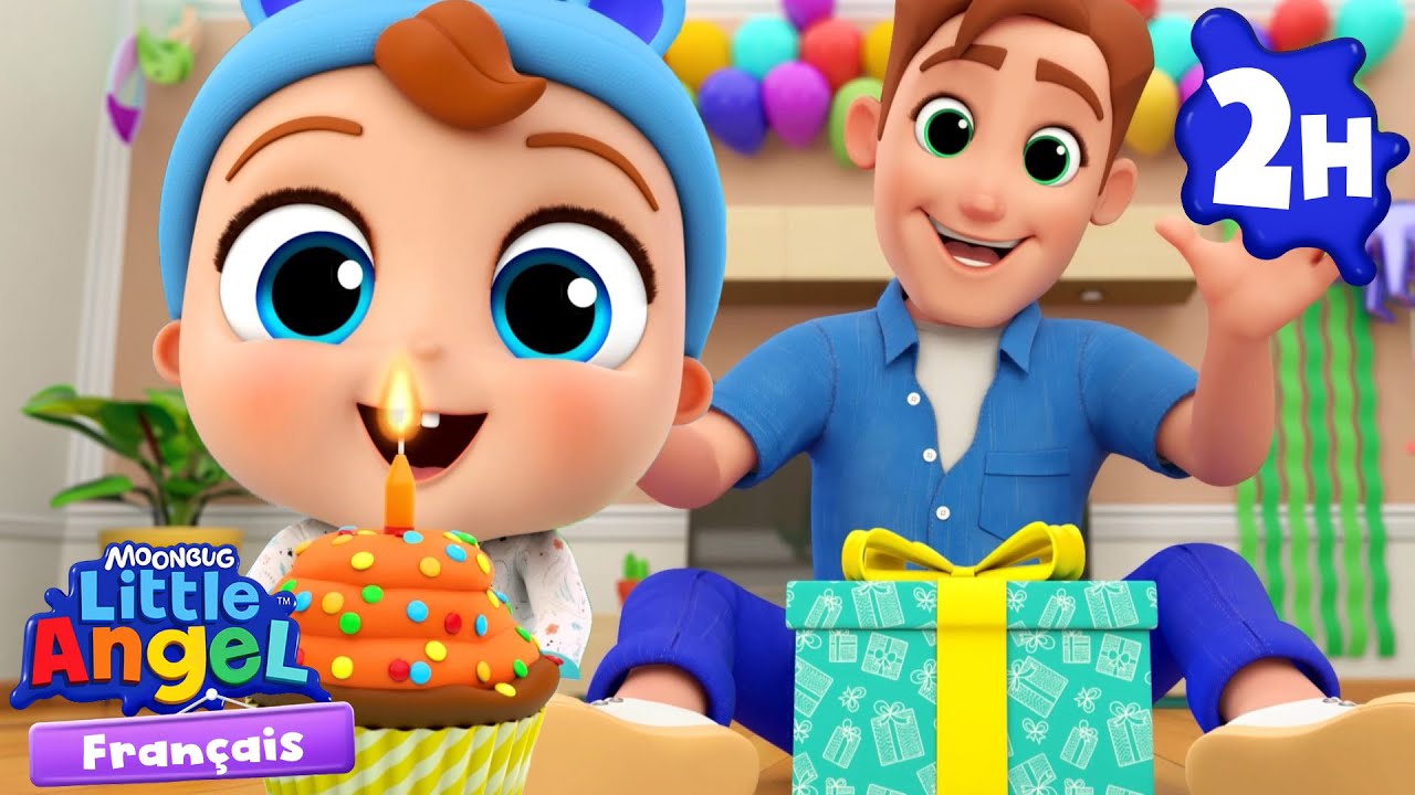 La chanson d’anniversaire 🎂 | Fêter en famille et apprendre en chantant | Little Angel Français