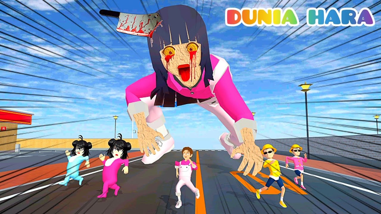 Yuta dan Lainnya Dikejar Monster Mio | Sakura School