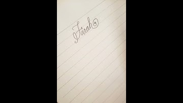 How to write the name "Farah"? #calligraphy #handwriting #cursivewriting #shorts