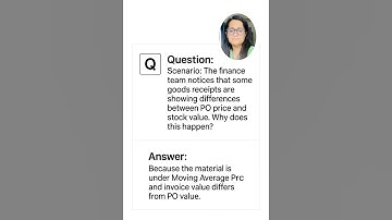 Why Difference Between PO Price & Stock Value in GR? 📉 #interview