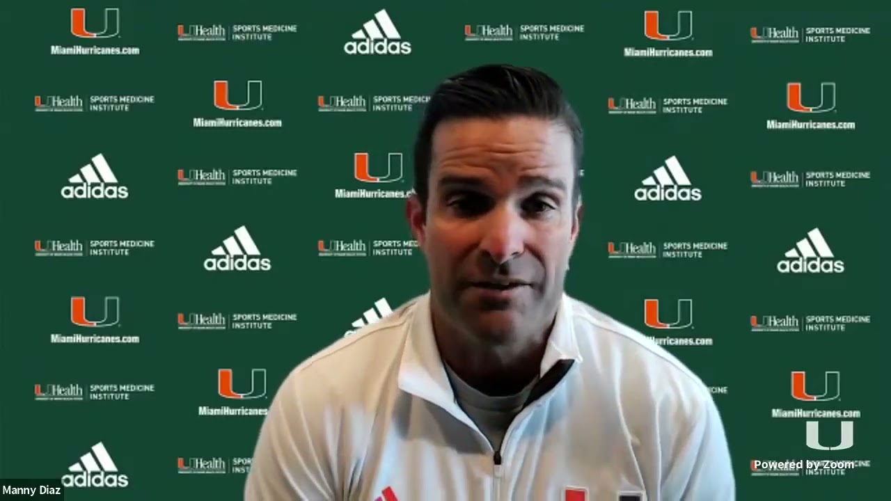 Miami Hurricanes Coach Manny Diaz Press Conference November 1, 2021