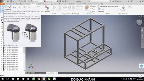 Thiết kế khung trong inventor