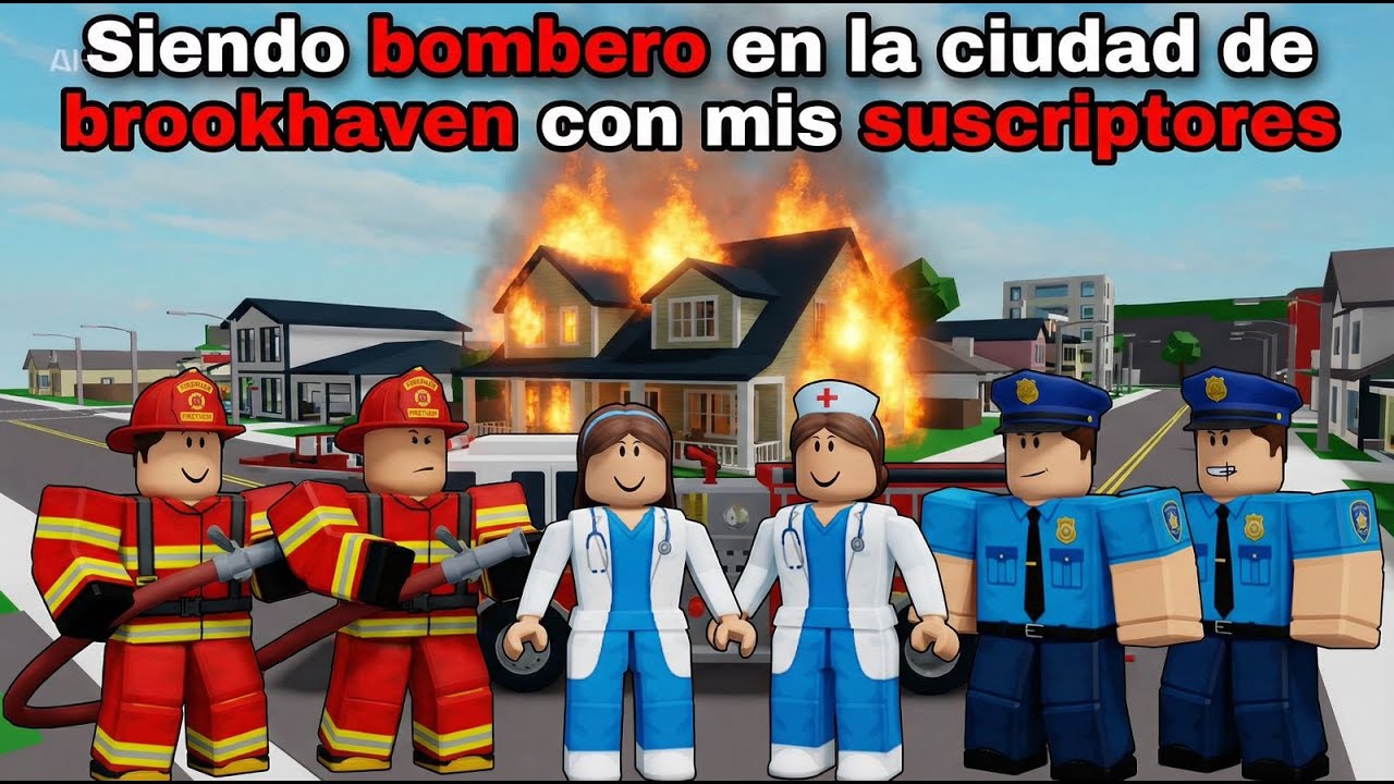 Simulacro de incendio en Brookhaven RP - YouTube