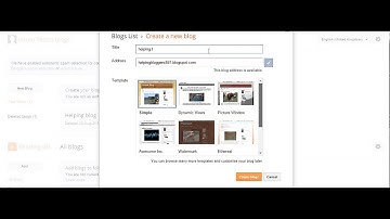 How to create a Blogspot Blog in Blogger.com