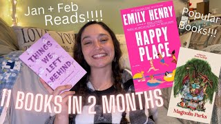 JANUARY/FEBRUARY READING RECAP!!