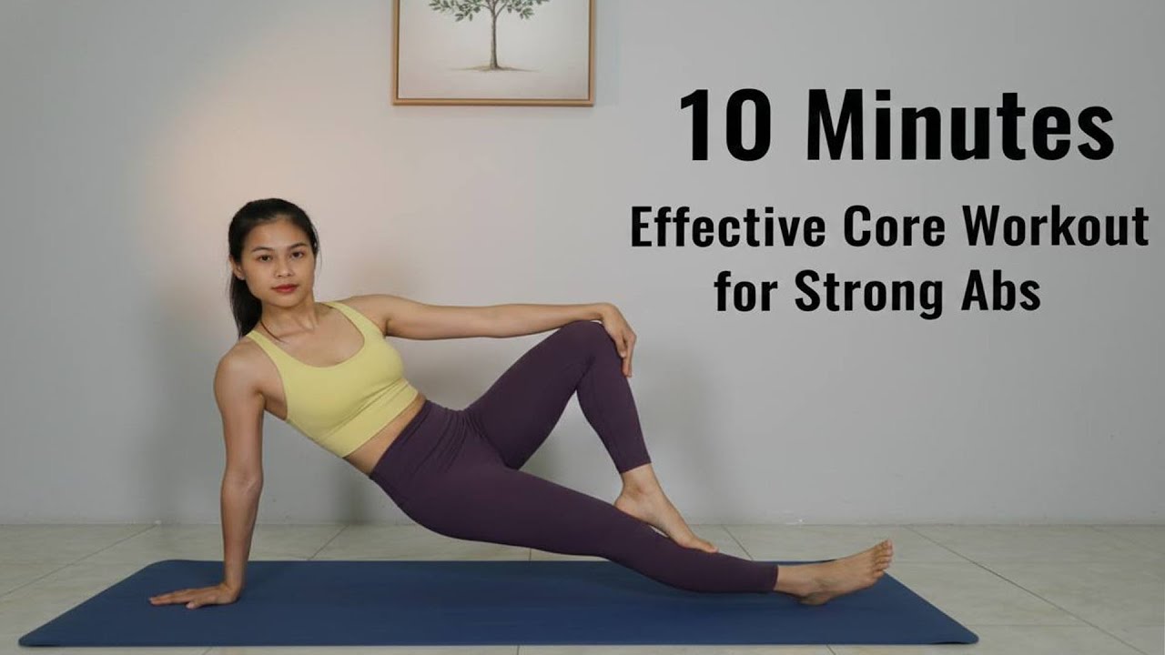 10 Minutes Effective Core Workout for Strong Abs - 10 MIN HOME WORKOUT ...