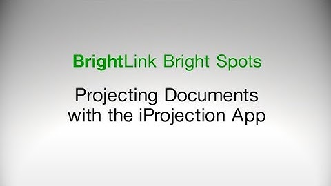 How to Project Documents Using the Epson iProjection App