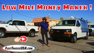 2009 Chevy Express 1500 Cargo Van, Only 9k Miles, Loaded w/ Equipment = FleetTrucksUSA.com