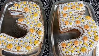 Ballı Rəqəm Tortu. Həm Asan Həm Tez Başa Gələn Dadlı Tort.