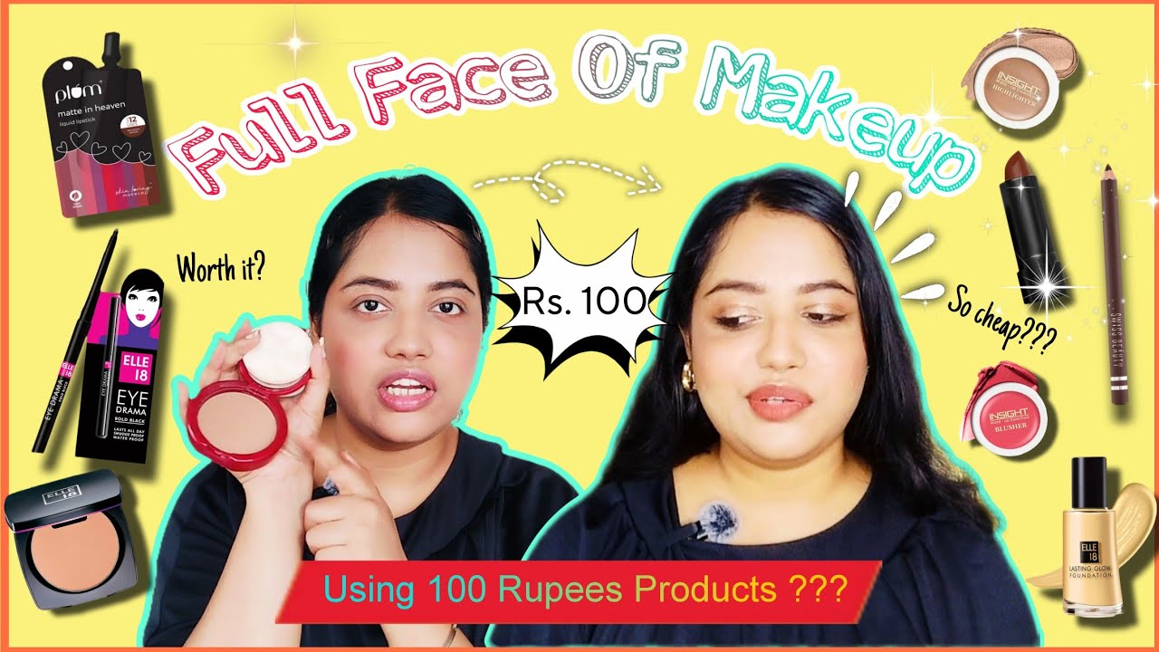 Is Affordable Makeup Worth-it 😧??|| Ultra-Affordable Makeup Products Under Rs. 100 