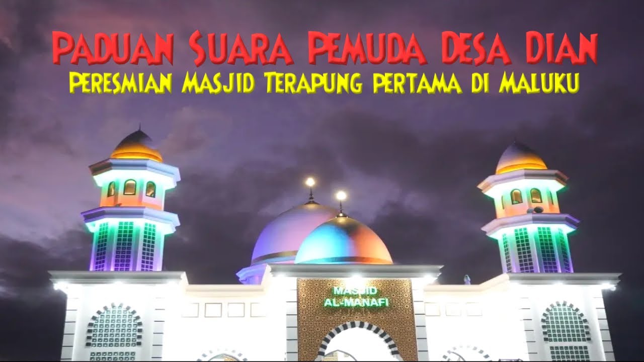Paduan suara pemuda tampil memukau pada peresmian Masjid Terapung Desa Dian Pulau