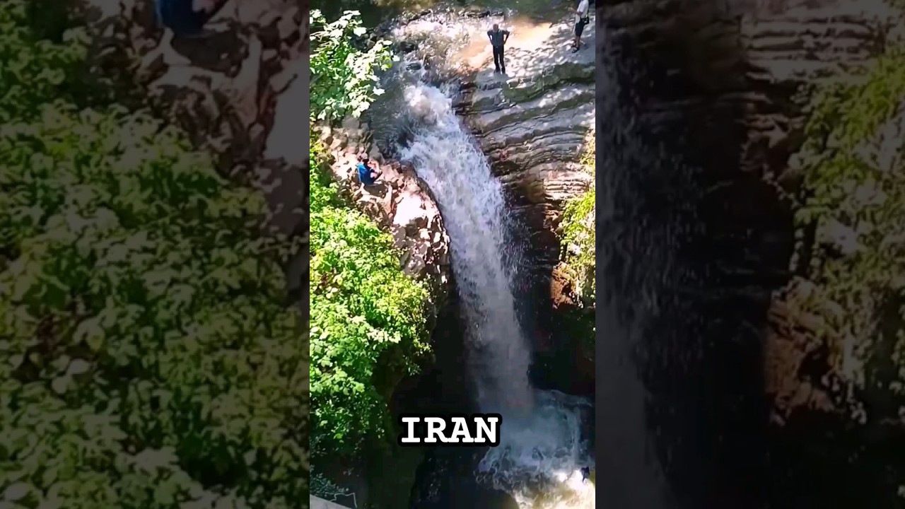 IRAN,Rasht:Amazing visadar waterfall 