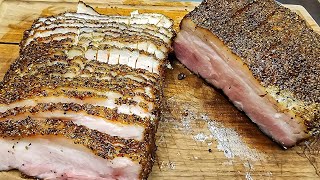 Homemade Pastrami, How to Cure and Smoke Pork Belly Recipe