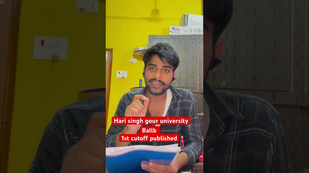 Ba LLB first cutoff || hari singh gour🚨 || law faculty