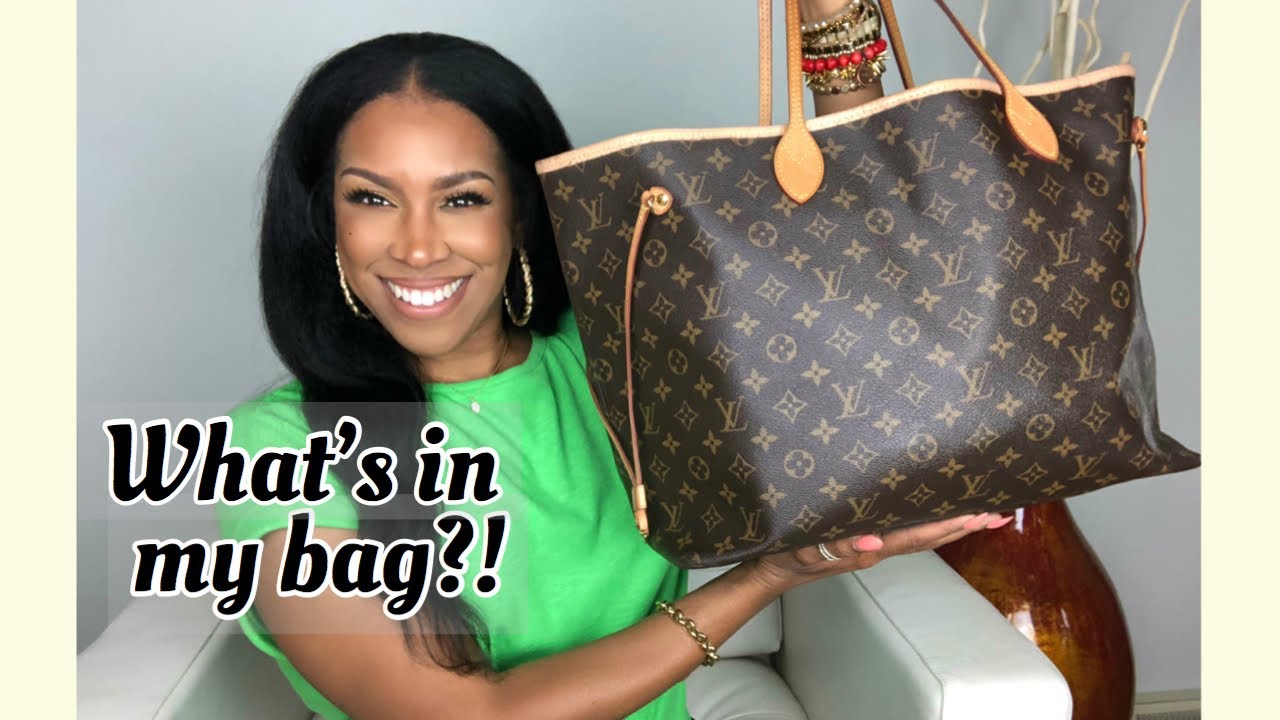 WHAT'S IN MY LOUIS VUITTON NEVERFULL GM WORK BAG. 
