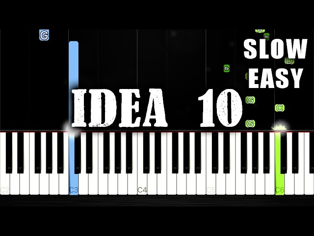 Gibran Alcocer - Idea 10 - SLOW EASY Piano Tutorial