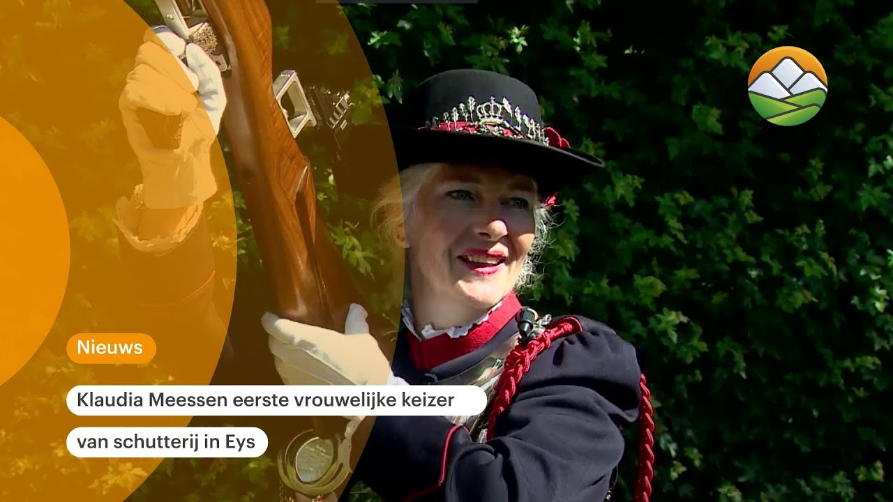 Klaudia Meessen eerste vrouwelijke keizer van schutterij in Eys