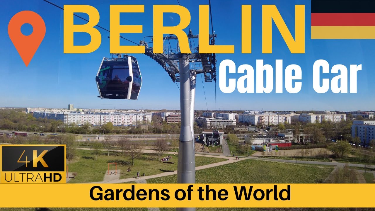 Berlin Cable Car at the Gardens of the World in 4K