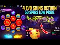 FREE FIRE 4 EVO GUNS RETURN | FREE FIRE EVO VAULT | FREE FIRE NEW EVENTS | FF TODAY EVENT