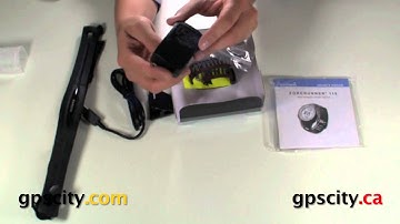 Garmin Mens Forerunner 110 GPS Running Watch In the box video with GPS City