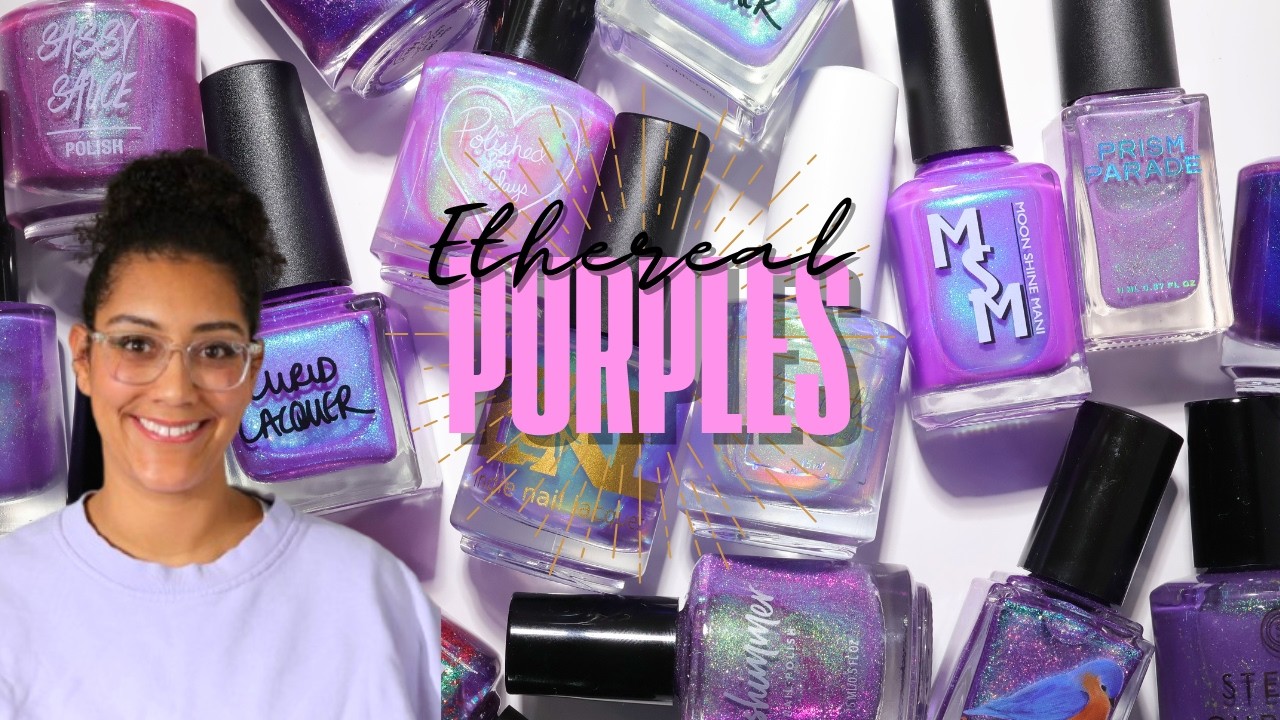 Purple with Green to Blue Shimmer Comparison │ Live Swatch, Review, and Comparisons│ Polish with Rae