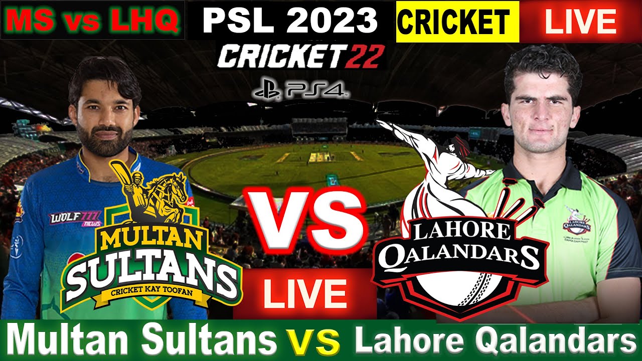 today psl live cricket match