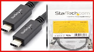 StarTech.com USB C Cable 3 ft / 1m with Power Delivery (USB PD) Power Pass Through Charging USB