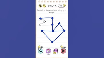 Brain Test Level 425   Draw the shape without lifting your finger #braintest