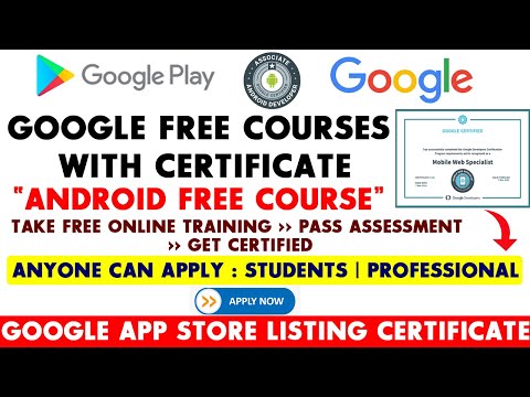 Google Launched Free Certification Course | Free Google Training | Google App Store Certificate